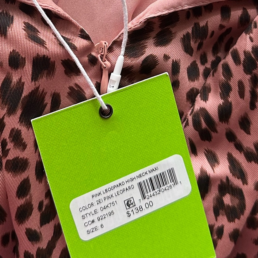 BRAND NEW SAM EDELMAN pink leopard dress- size 6. NEW WITH TAGS - Picture 5 of 5